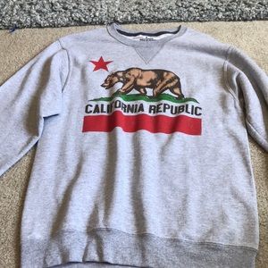 over-sized california republic crewneck